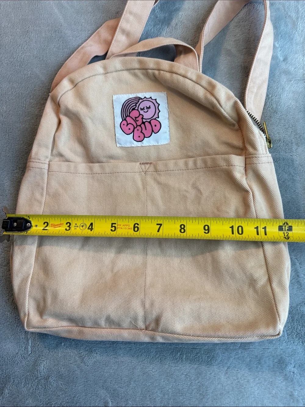 Big Bud Press Mini Canvas Backpack Light Pink/Cream